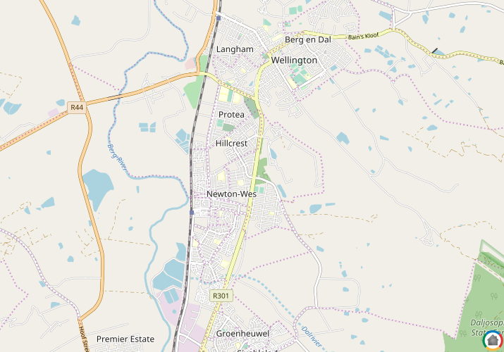 Map location of Newton